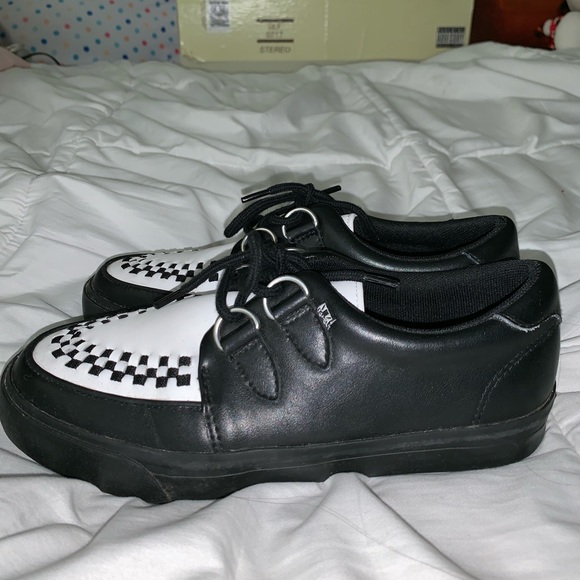 T.U.K Shoes Tuk Unisex Black And White Creeper Sneakers Poshmark